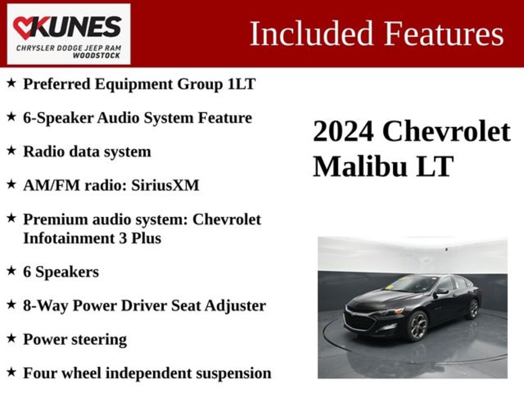 Certified 2024 Chevrolet Malibu 1LT Sedan