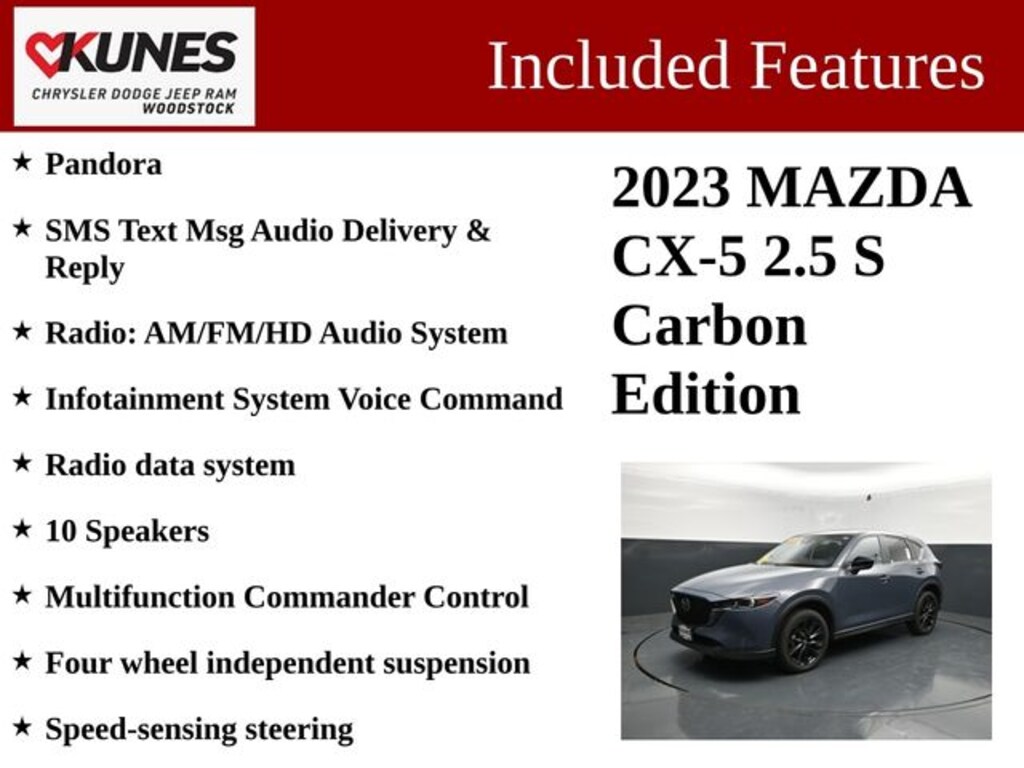 Certified 2023 Mazda CX-5 2.5 S Carbon Edition SUV