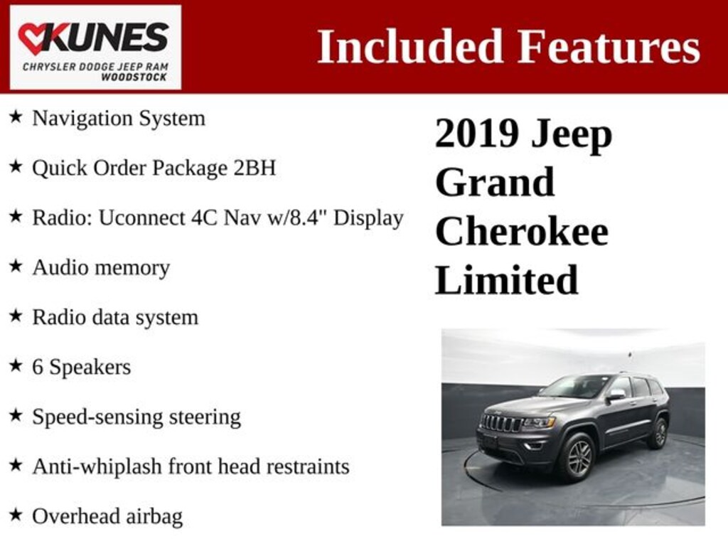 Used 2019 Jeep Grand Cherokee Limited SUV