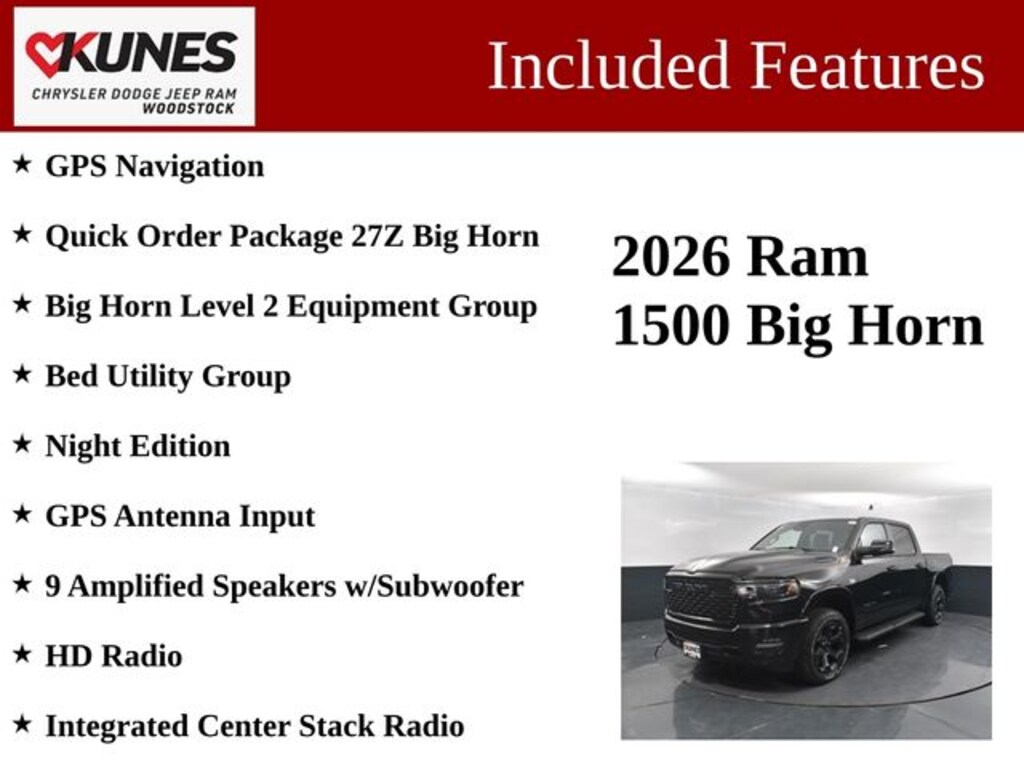 New 2026 Ram 1500 Big Horn/Lone Star Pickup