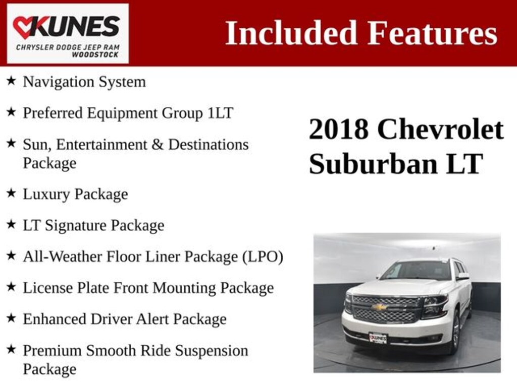 Used 2018 Chevrolet Suburban LT SUV