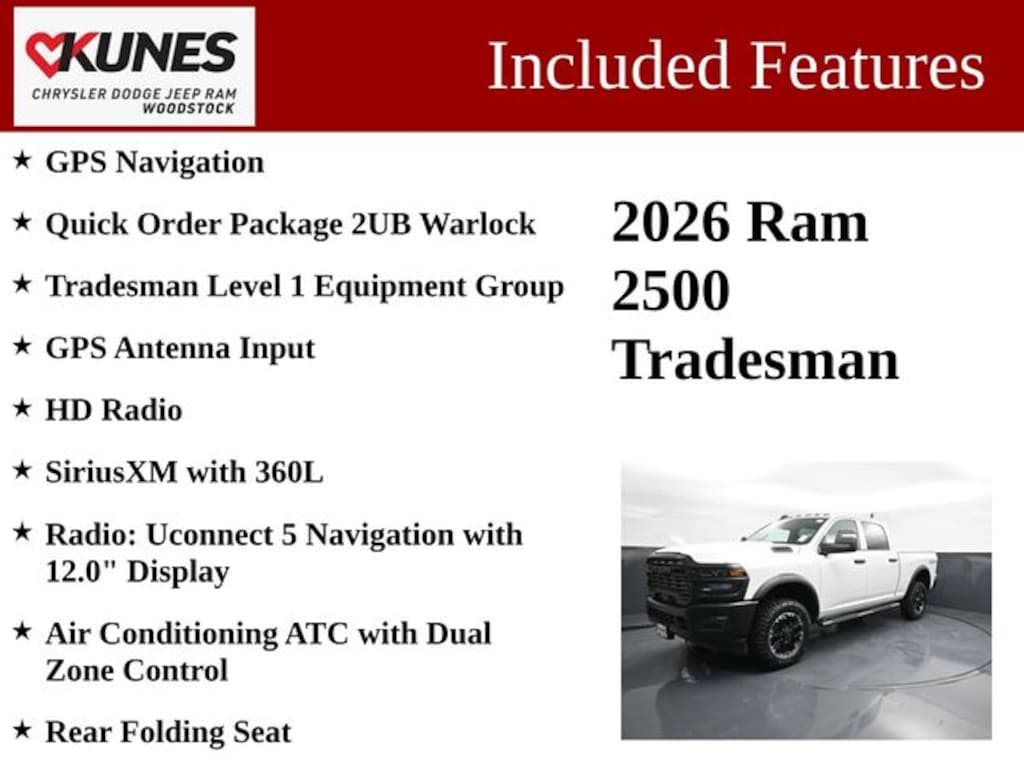 New 2026 Ram 2500 Tradesman Pickup