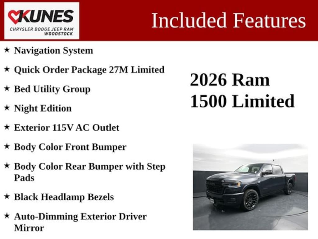 New 2026 Ram 1500 Limited Pickup