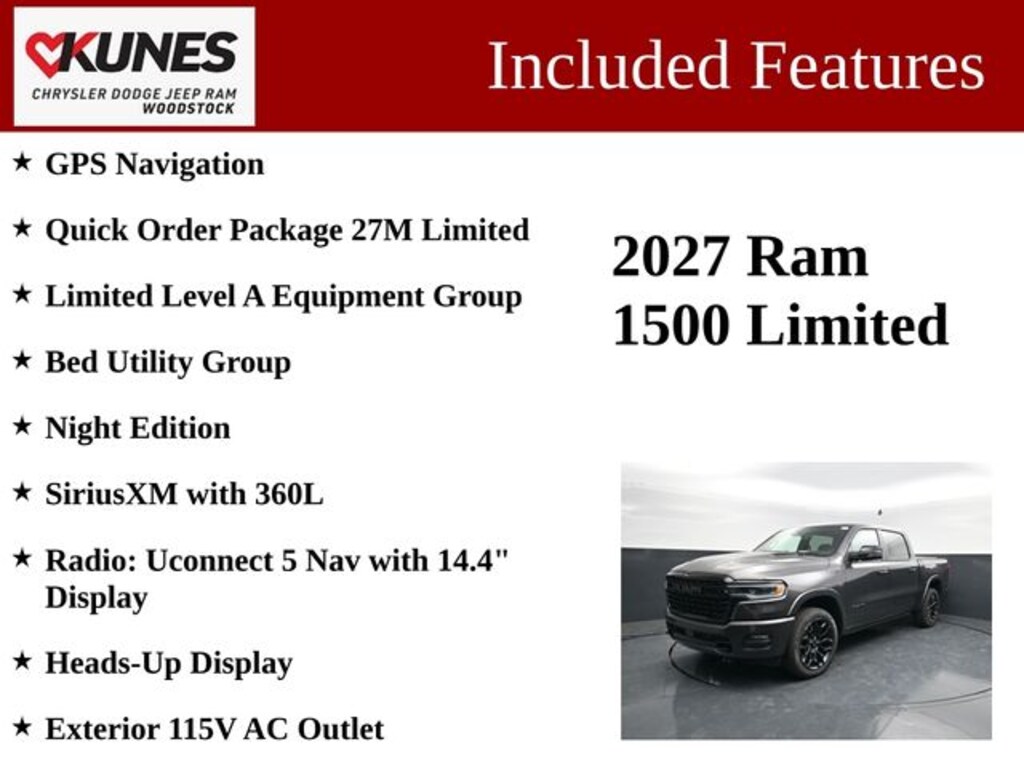New 2027 Ram 1500 Limited Pickup