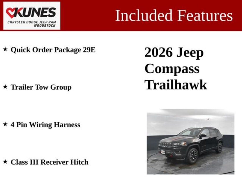 New 2026 Jeep Compass Trailhawk Sport Utility
