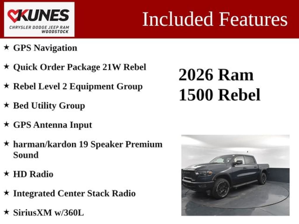 New 2026 Ram 1500 Rebel Pickup