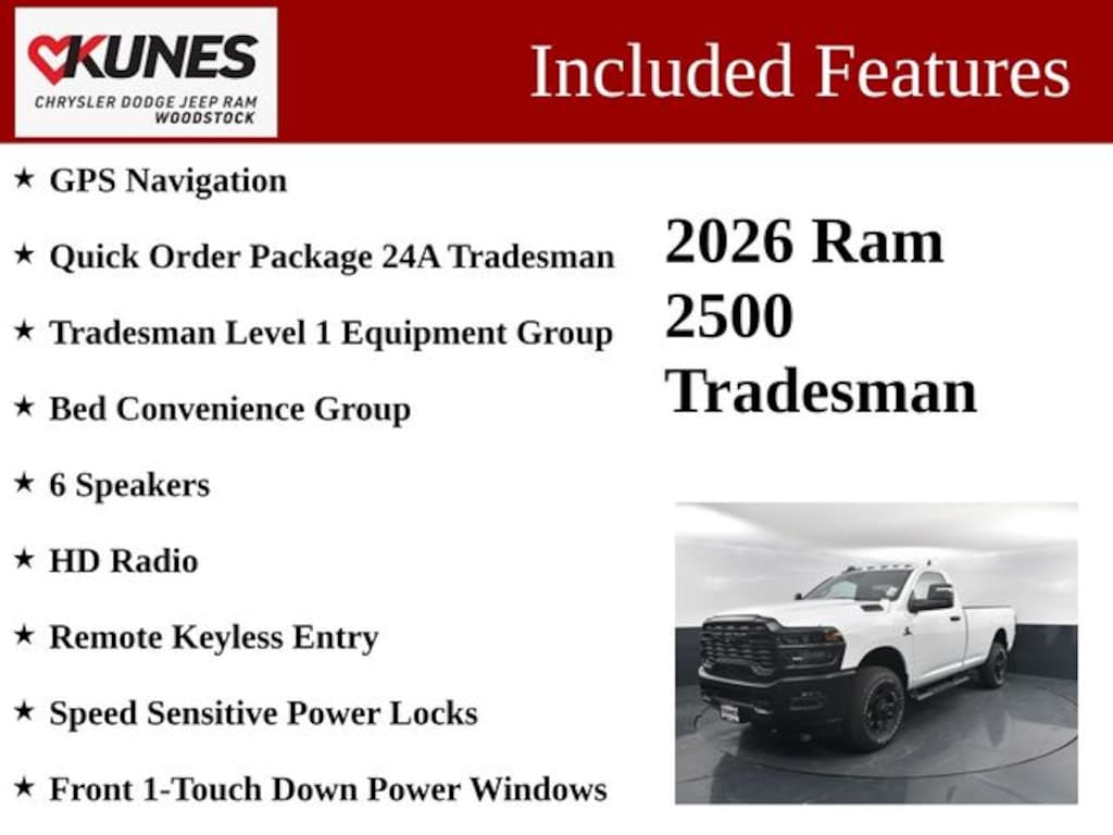New 2026 Ram 2500 Tradesman Pickup
