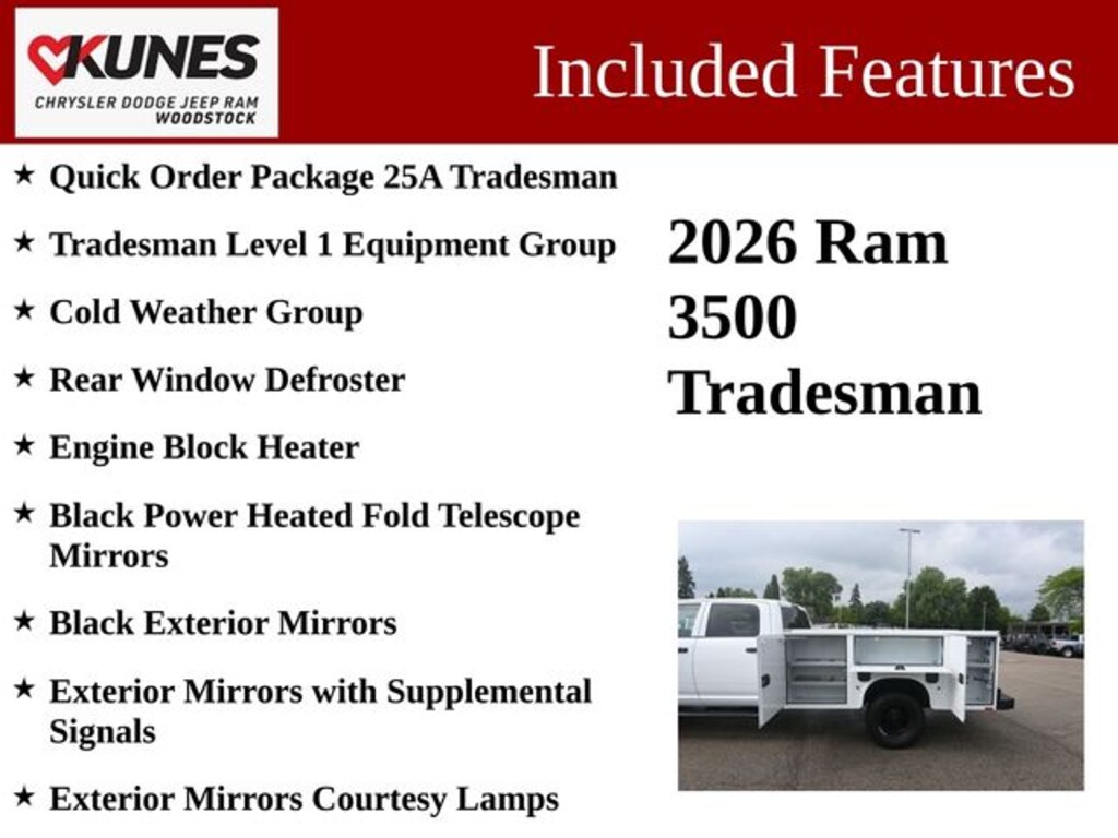 New 2026 Ram 3500 Chassis Cab Tradesman Pickup