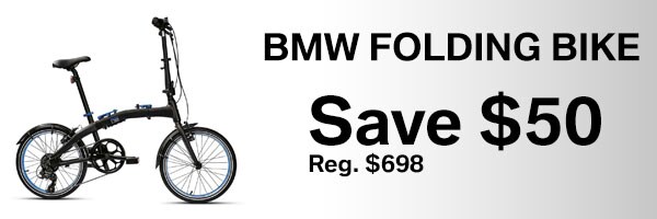Save $50 on the BMW Folding Bike.