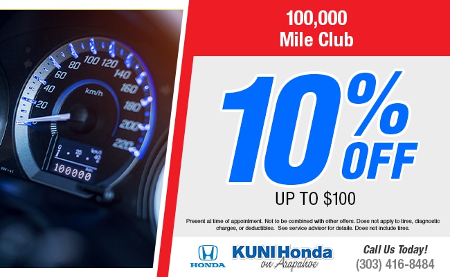 Kuni Honda Service Specials | Denver Oil Change Coupons