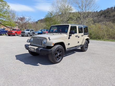 Featured Used 2018 Jeep Wrangler JK Unlimited Sahara 4x4 SUV 1C4HJWEG0JL921983 for Sale in Mahaffey, PA