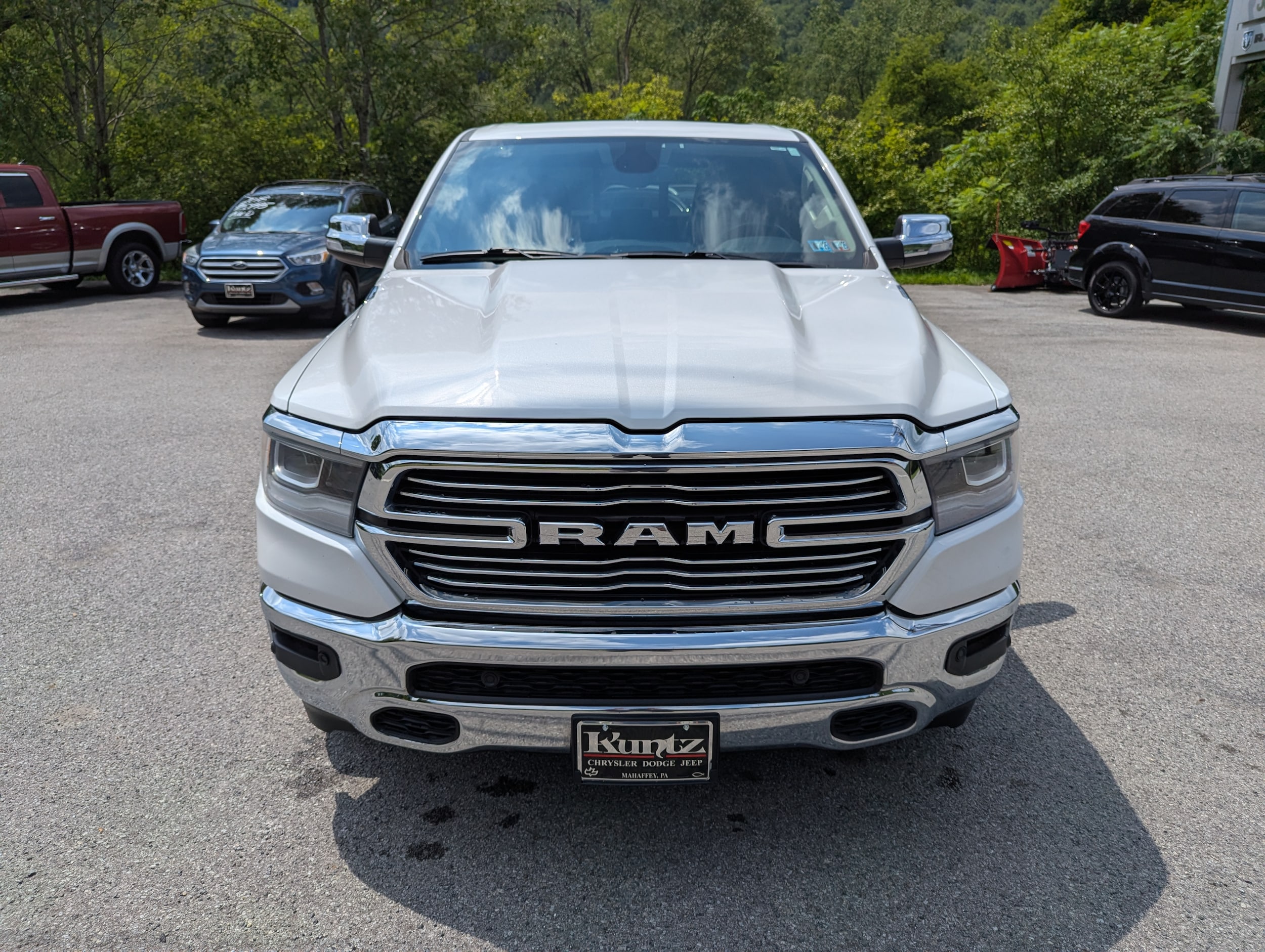 Used 2019 RAM Ram 1500 Pickup Laramie with VIN 1C6SRFRT2KN725806 for sale in Mahaffey, PA