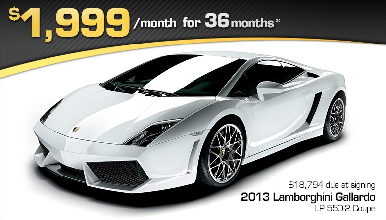 Lamborghini Gallardo Lease Offer | Lamborghini North Los Angeles