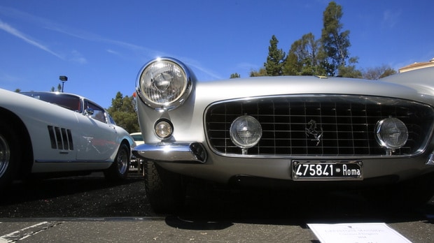 A vintage Ferrari on display at the Greystone Concours 2014