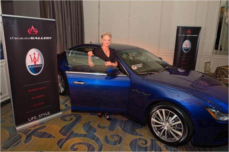 Women's Guild board member, Anna Sanders Eigler was the Lucky Winner of the Maserati Lease!