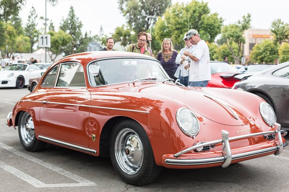 porsche 356 on display at supercar sunday in woodland hills - los angeles