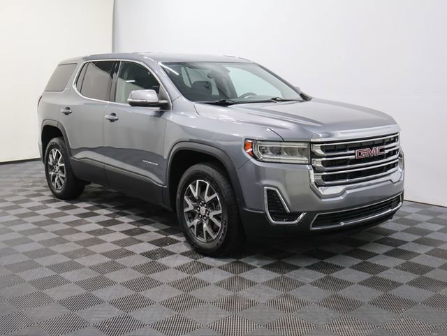 Used 2021 GMC Acadia SLE with VIN 1GKKNKLA3MZ183992 for sale in Bay City, MI