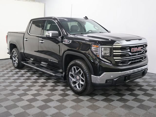 Used 2023 GMC Sierra 1500 SLT with VIN 1GTUUDEL9PZ268552 for sale in Bay City, MI