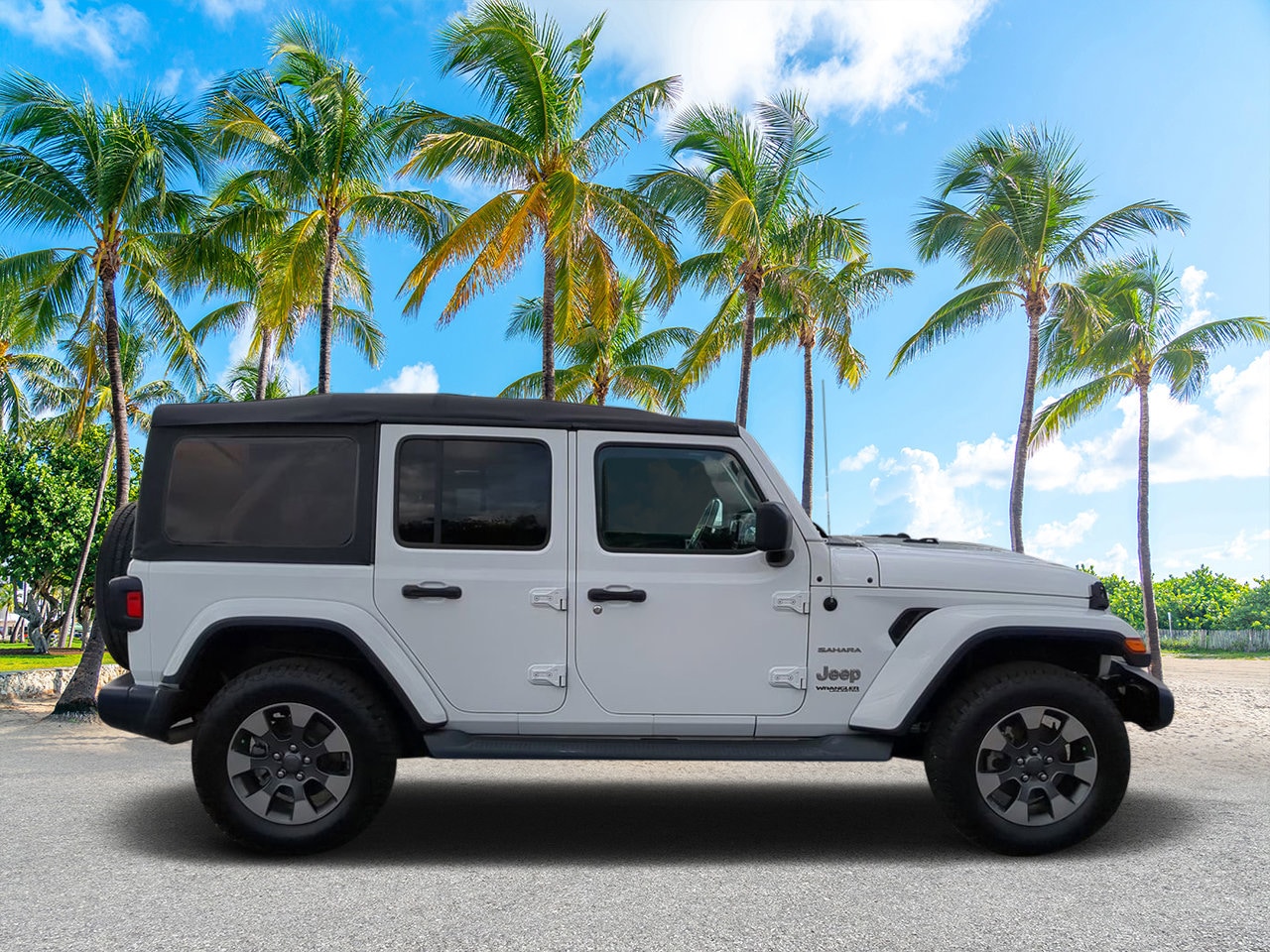 Used 2018 Jeep All-New Wrangler Unlimited Sahara with VIN 1C4HJXEG9JW152646 for sale in Labelle, FL