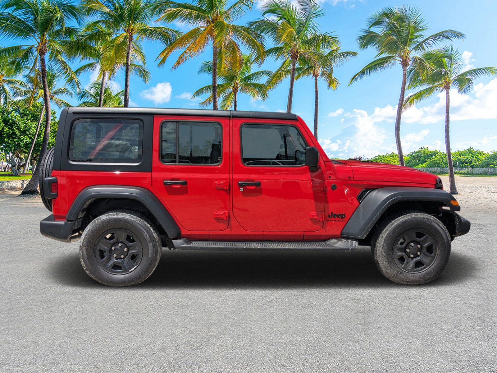 Used 2024 Jeep Wrangler 4-Door Sport with VIN 1C4PJXDG0RW243961 for sale in Labelle, FL