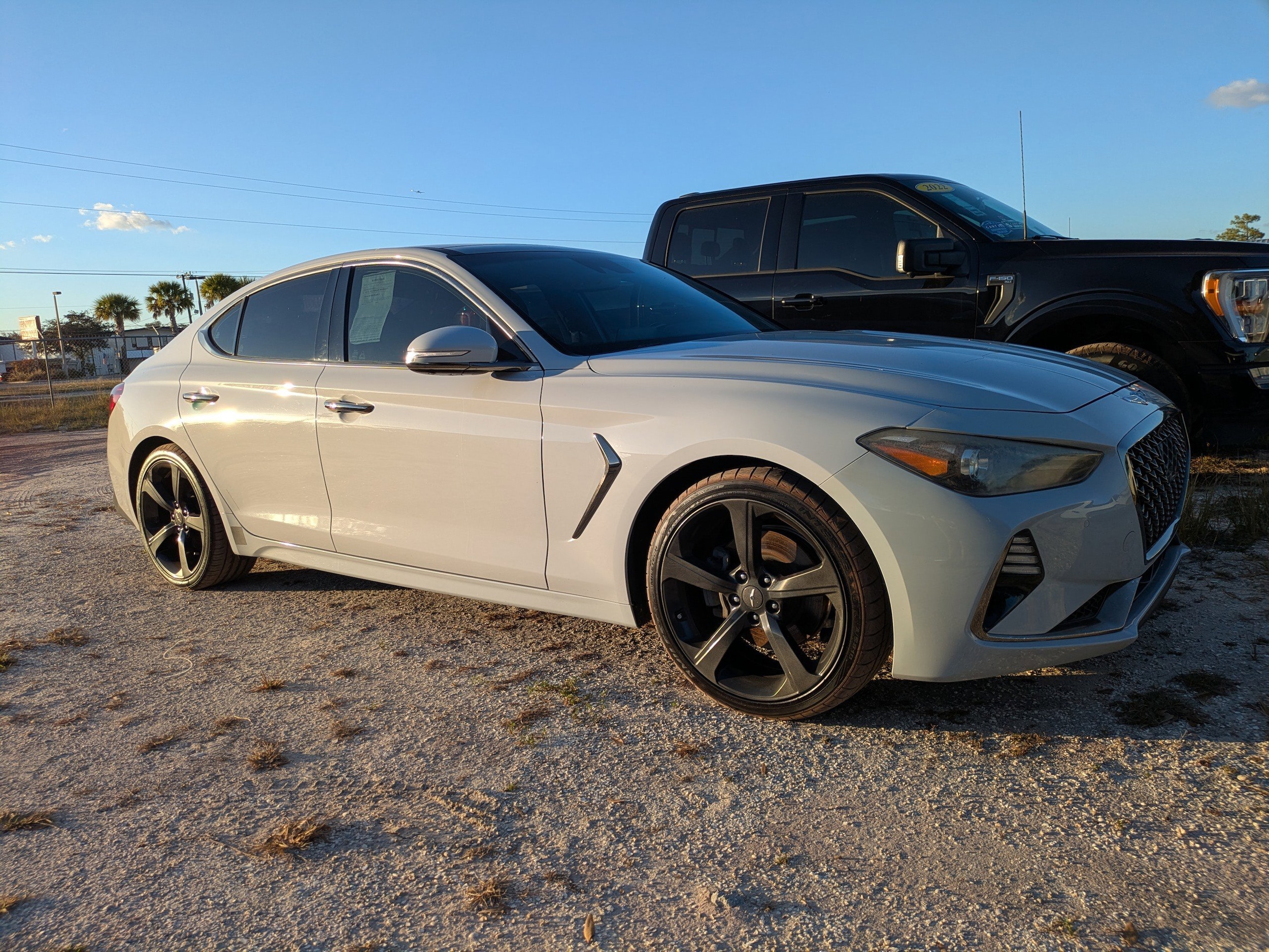 Used 2019 GENESIS G70 Advanced with VIN KMTG44LAXKU040033 for sale in LaBelle, FL