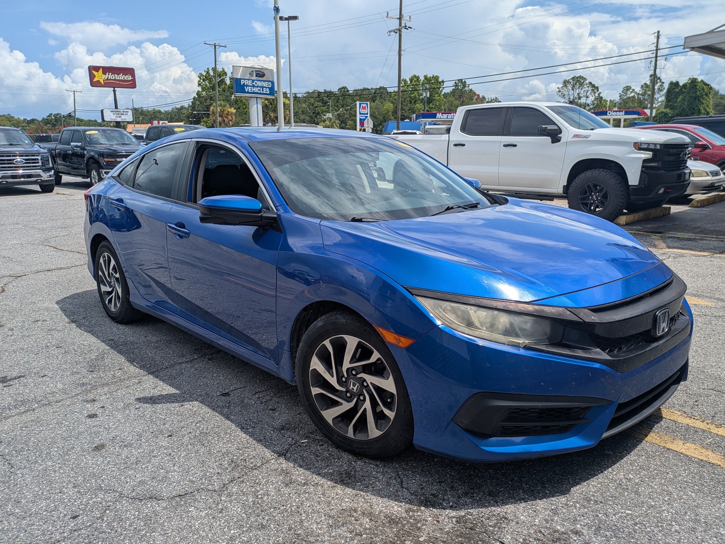 Used 2016 Honda Civic EX with VIN 19XFC2F73GE021556 for sale in LaBelle, FL