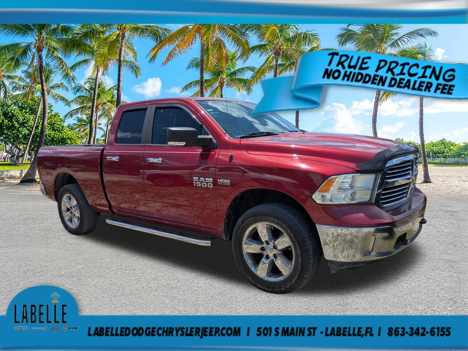 Used 2014 RAM Ram 1500 Pickup Big Horn/Lone Star with VIN 1C6RR7GT1ES313860 for sale in LaBelle, FL