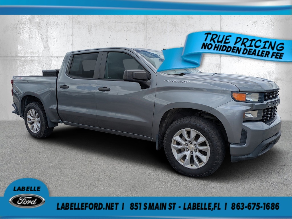 Used 2021 Chevrolet Silverado 1500 Custom 4WD Crew Cab 147 Custom