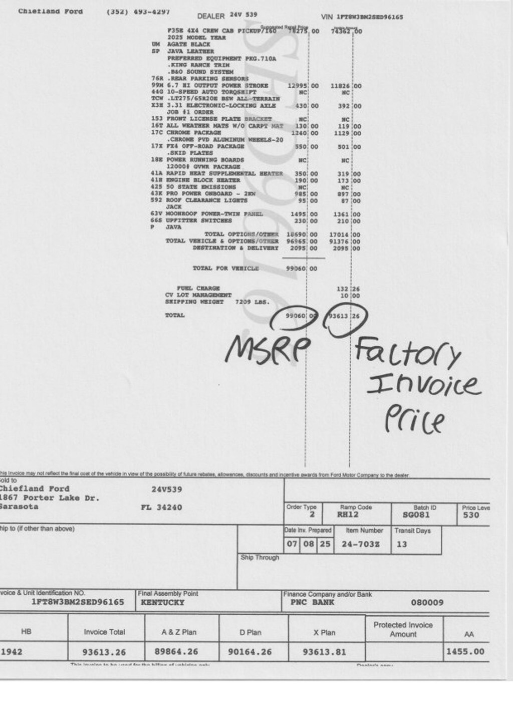 New 2025 Ford Super Duty F-350 SRW King Ranch King Ranch 4WD Crew Cab 6.75 Box