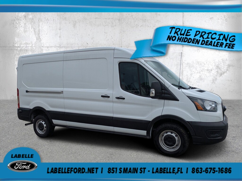 Used 2024 Ford Transit Cargo Van T-250 148 Med Rf 9070 GVWR RWD