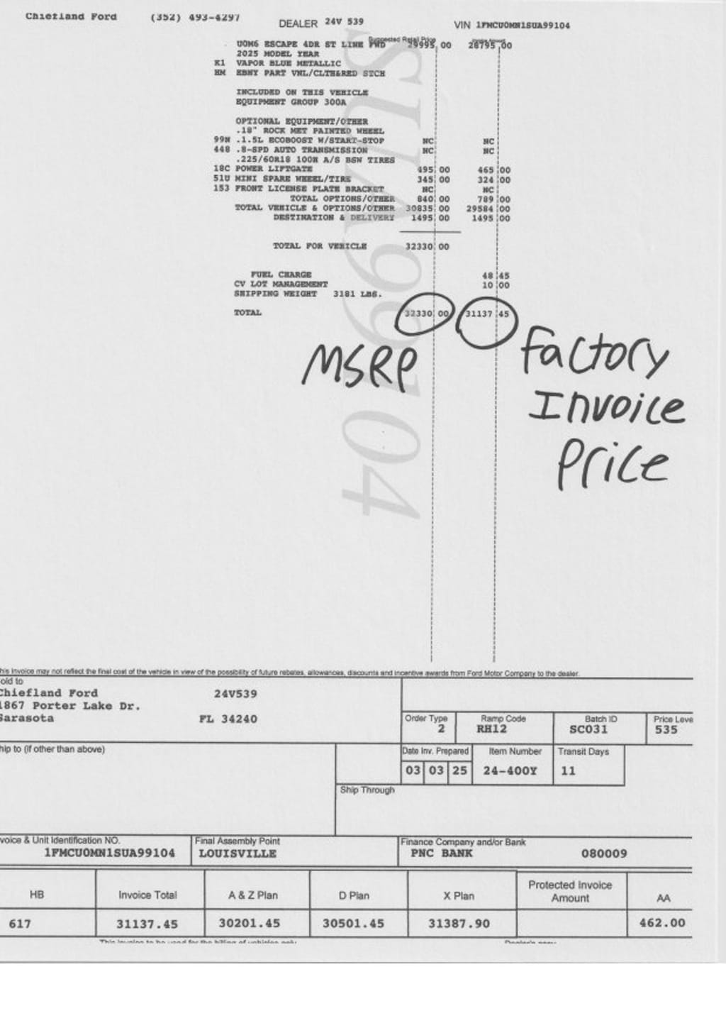 New 2025 Ford Escape ST-Line ST-Line FWD