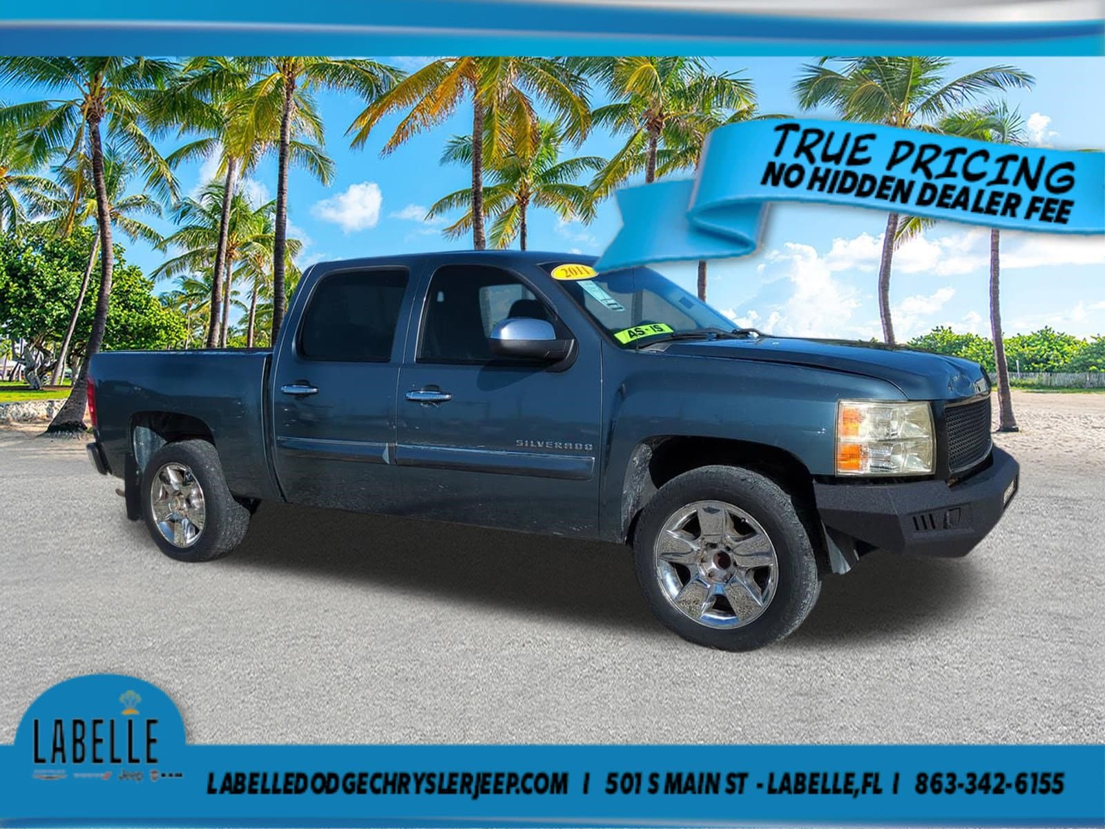 Used 2011 Chevrolet Silverado 1500 LT with VIN 3GCPCSE01BG204878 for sale in LaBelle, FL