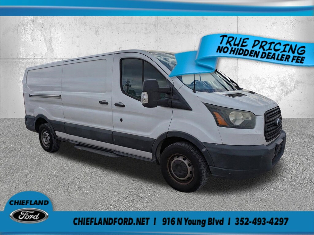 Used 2015 Ford Transit Cargo Van T-350 148 T-350 148 Low Rf 9500 GVWR Sliding RH Dr