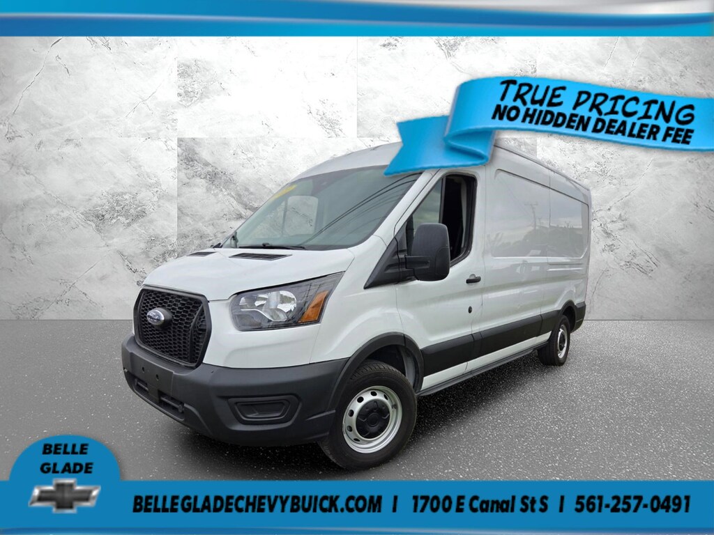 Used 2023 Ford Transit Cargo Van 130 Med Rf T-250 130 Med Rf 9070 GVWR RWD