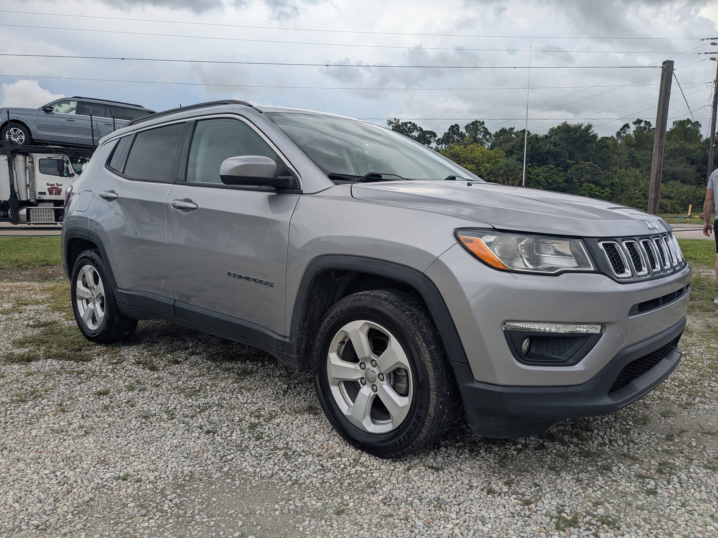 Used 2018 Jeep Compass Latitude with VIN 3C4NJCBB5JT487445 for sale in LaBelle, FL