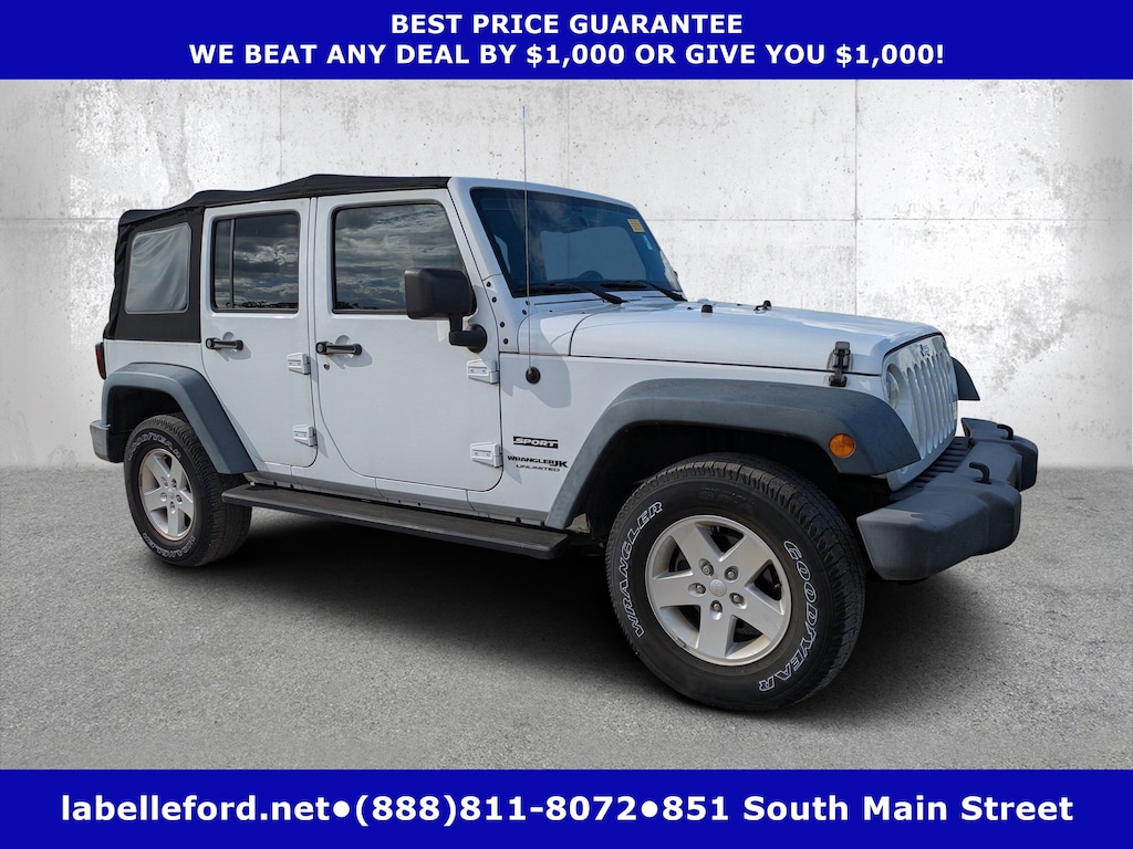Used 2018 Jeep Wrangler JK Unlimited Sport S Sport S 4x4