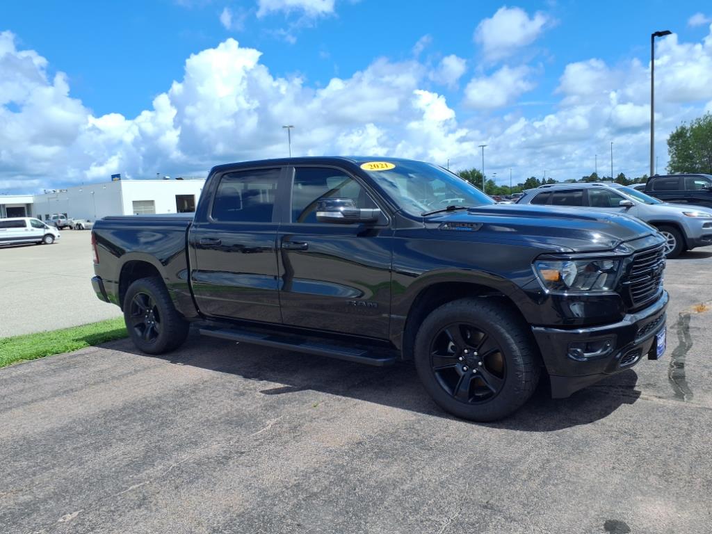 Used 2021 RAM Ram 1500 Pickup Big Horn/Lone Star with VIN 1C6SRFFT3MN595929 for sale in Mankato, Minnesota