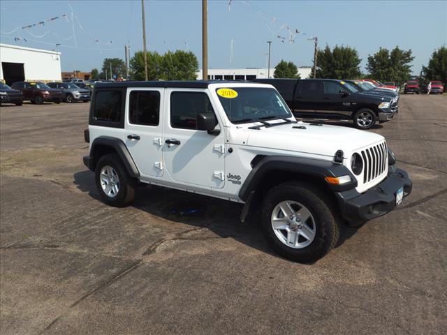 Used 2018 Jeep All-New Wrangler Unlimited Sport S with VIN 1C4HJXDN4JW320645 for sale in Mankato, Minnesota