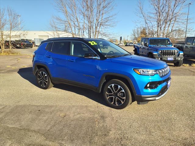 Used 2022 Jeep Compass Limited with VIN 3C4NJDCB4NT178141 for sale in Mankato, Minnesota