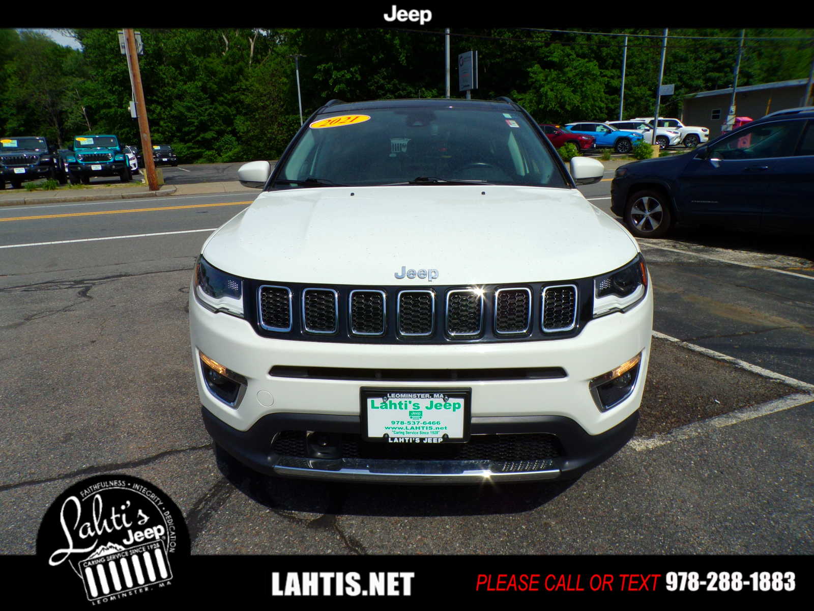 Certified 2021 Jeep Compass Limited with VIN 3C4NJDCB8MT540809 for sale in Leominster, MA