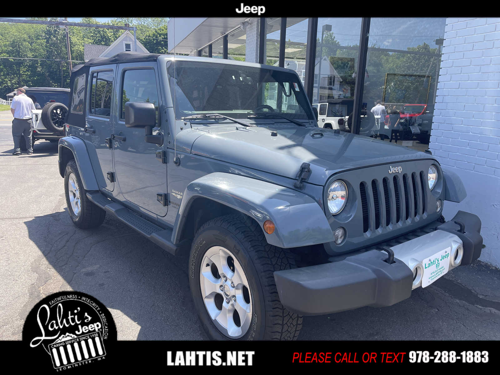 Used 2015 Jeep Wrangler Unlimited Sahara with VIN 1C4BJWEGXFL704101 for sale in Leominster, MA