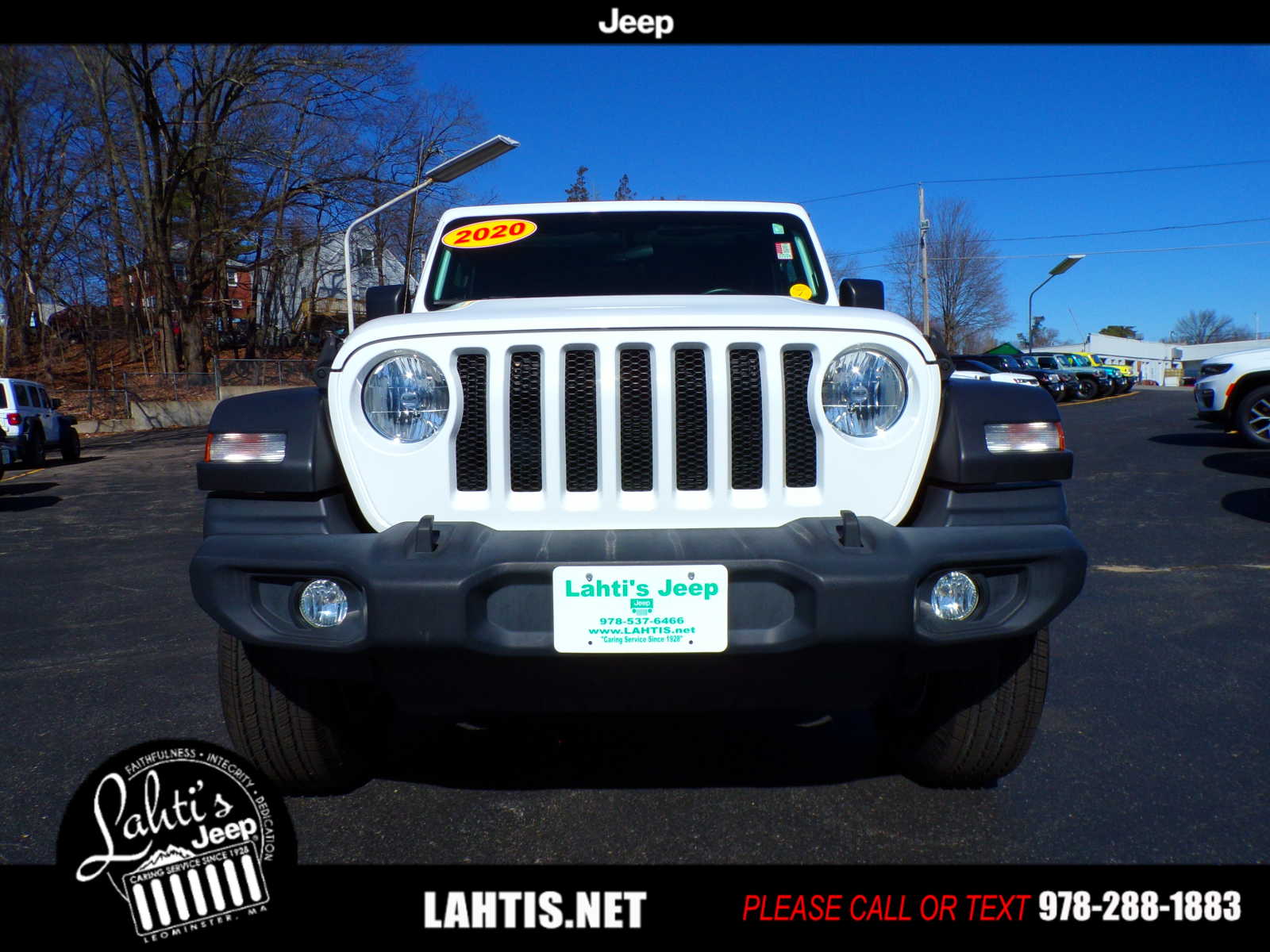 Certified 2020 Jeep Wrangler Unlimited Sport S with VIN 1C4HJXDN3LW139734 for sale in Leominster, MA