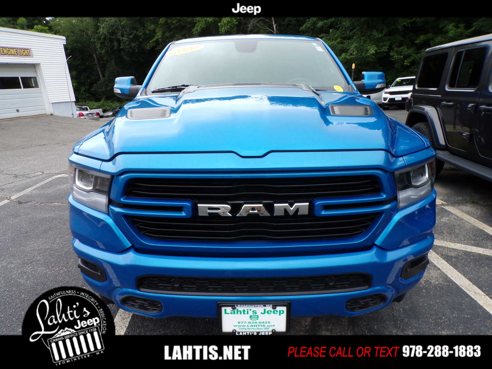 Used 2020 RAM Ram 1500 Pickup Laramie with VIN 1C6SRFJT4LN308586 for sale in Leominster, MA