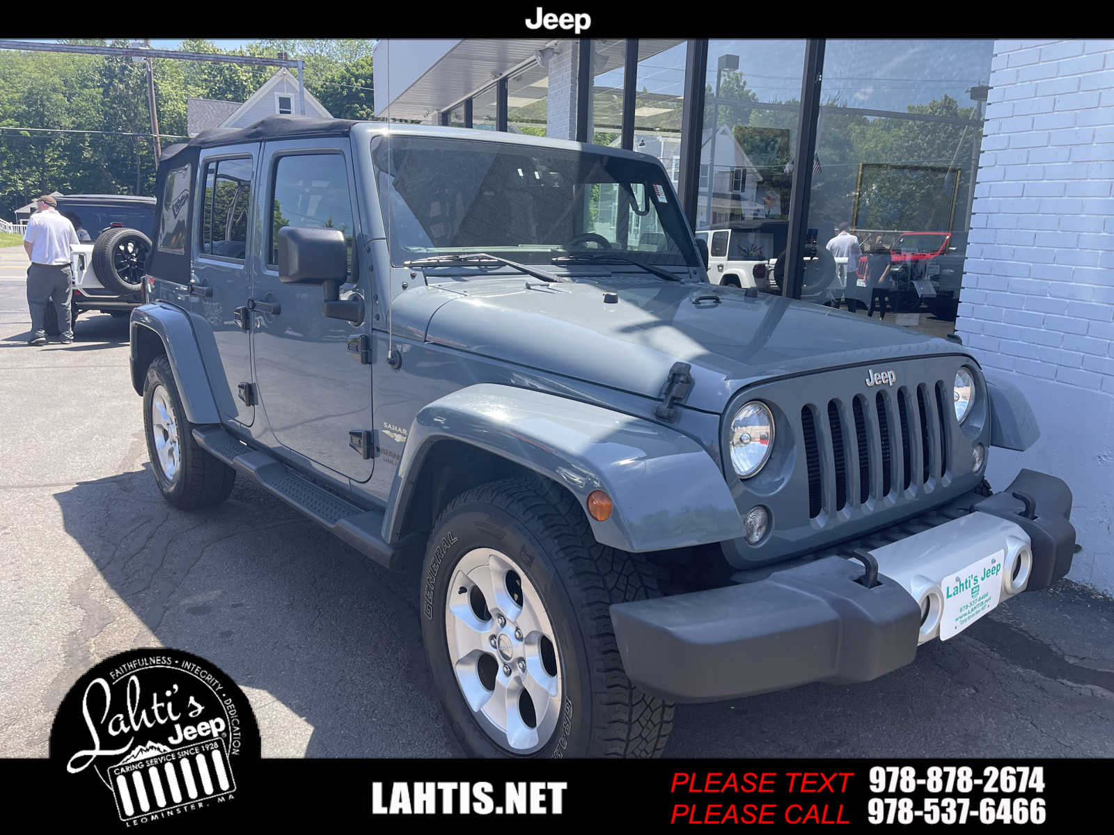 Used 2015 Jeep Wrangler Unlimited Sahara with VIN 1C4BJWEGXFL704101 for sale in Leominster, MA