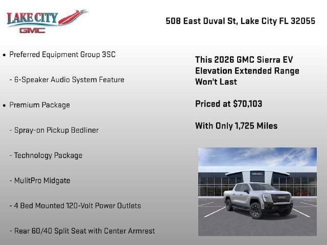 2026 GMC Sierra EV Elevation - Photo 14