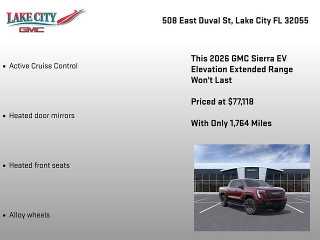 2026 GMC Sierra EV Elevation - Photo 21