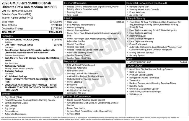 2026 GMC Sierra 2500HD Denali Ultimate - Photo 30