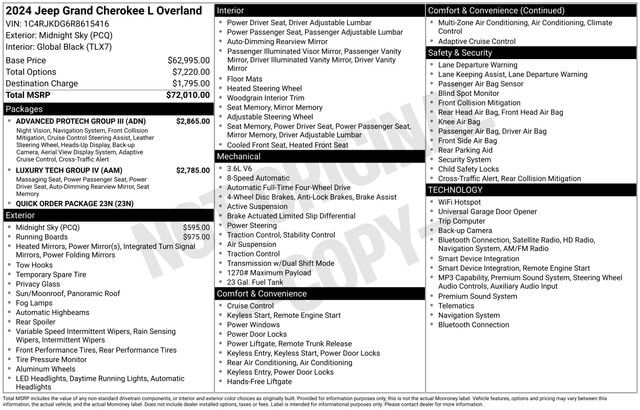 2024 Jeep Grand Cherokee L Overland - Photo 47