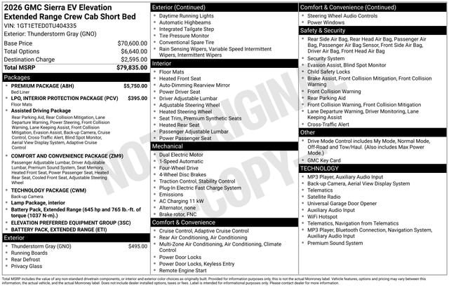 2026 GMC Sierra EV Elevation - Photo 42