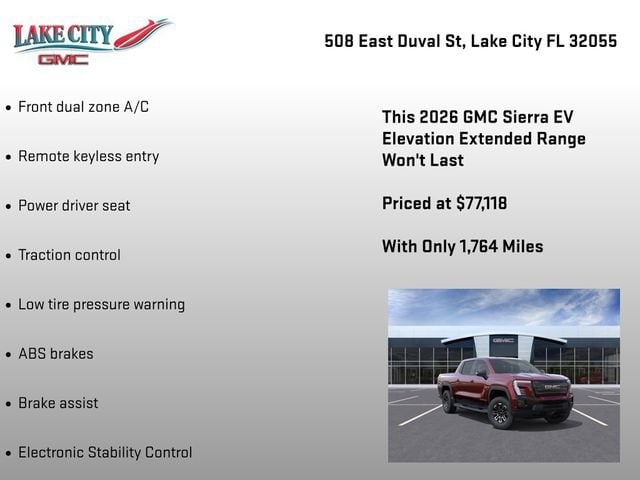 2026 GMC Sierra EV Elevation - Photo 12